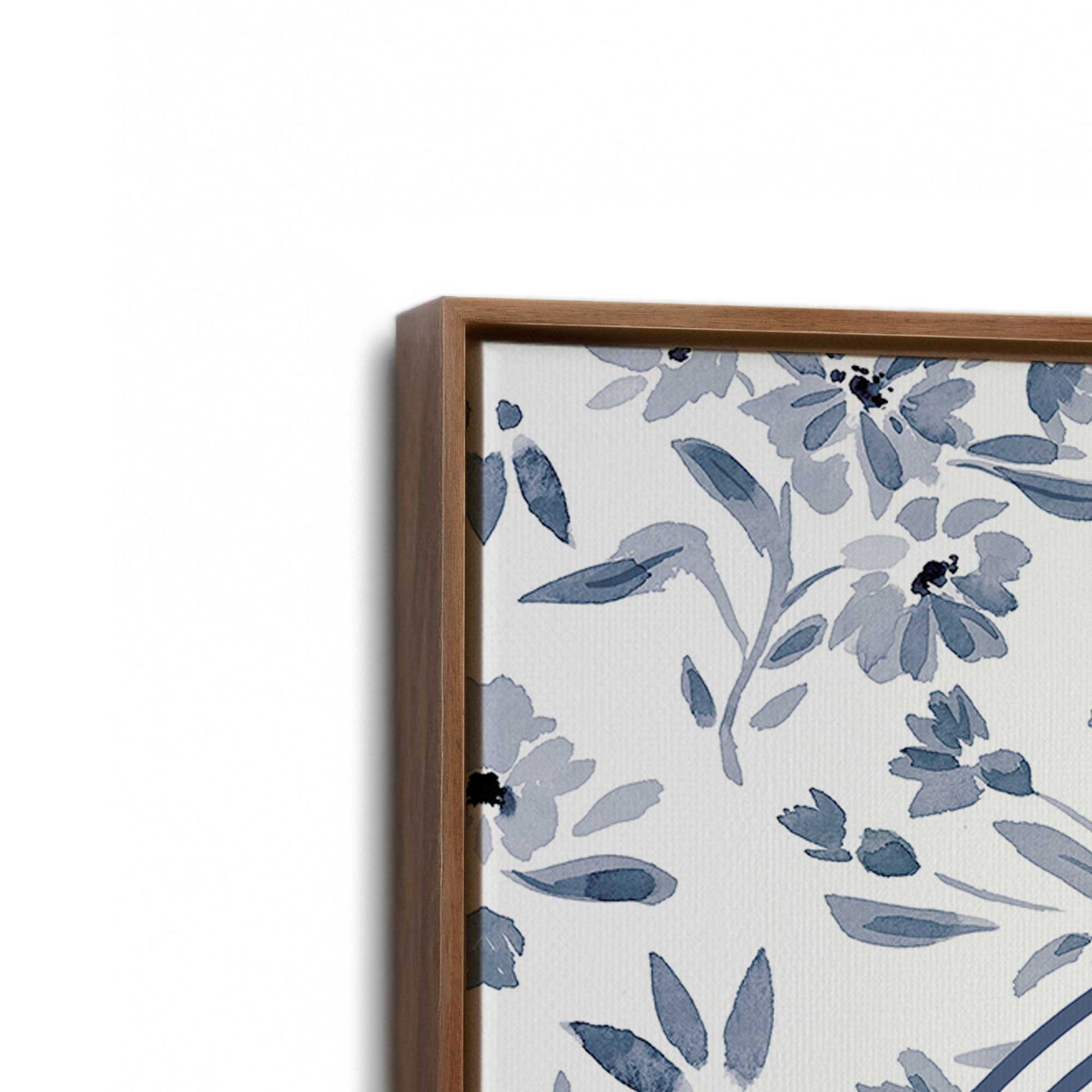 [Color:Walnut], Picture of art in a Walnut frame at an angle
