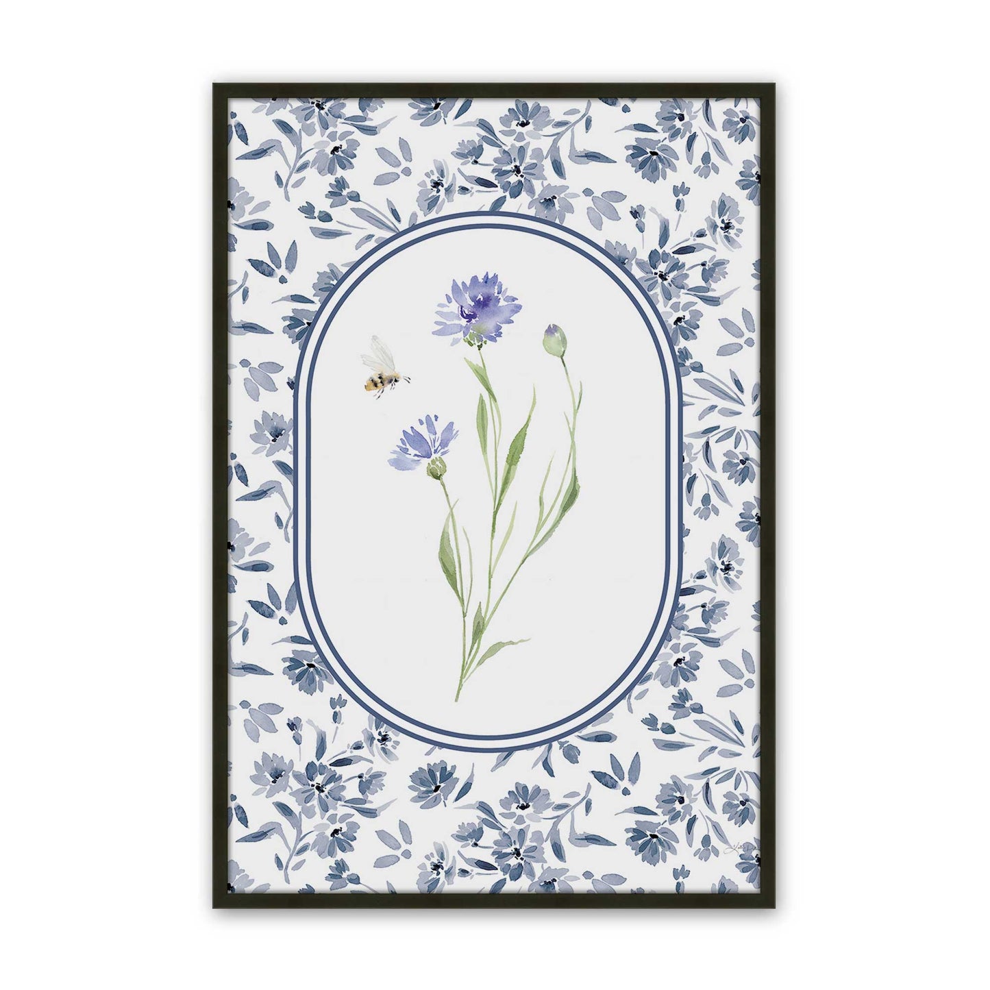 [Color:Satin Black], Picture of art in a Satin Black frame