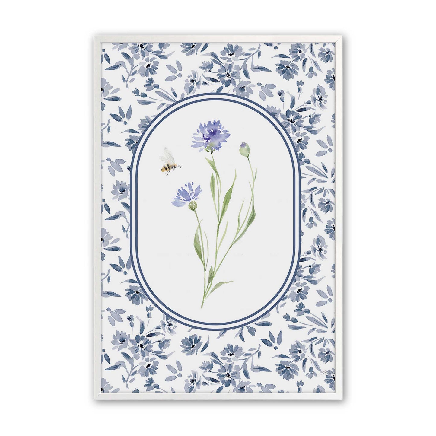 [Color:Opaque White], Picture of art in a Opaque White frame