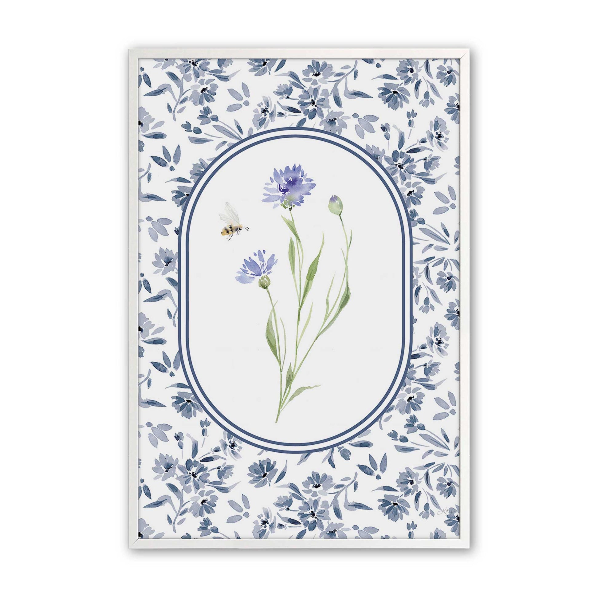 [Color:Opaque White], Picture of art in a Opaque White frame