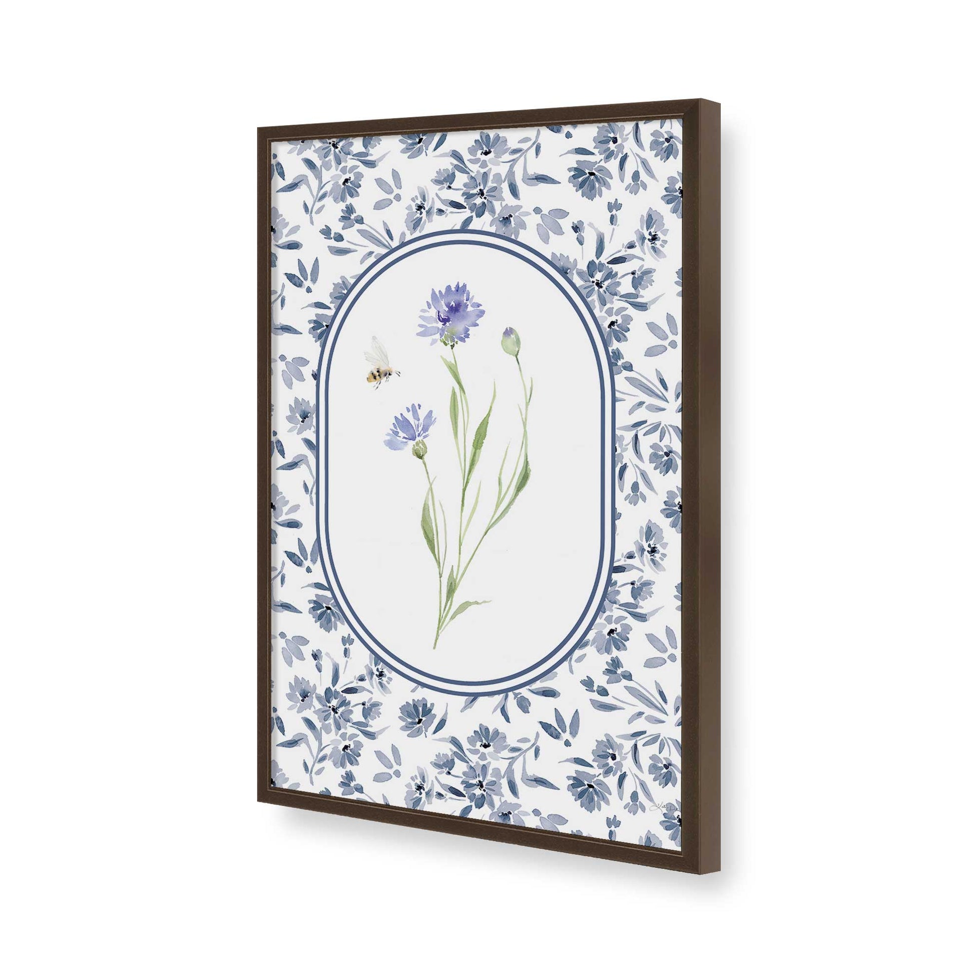 [Color:Belvinder Brown], Picture of art in a Belvinder Brown frame of the corner