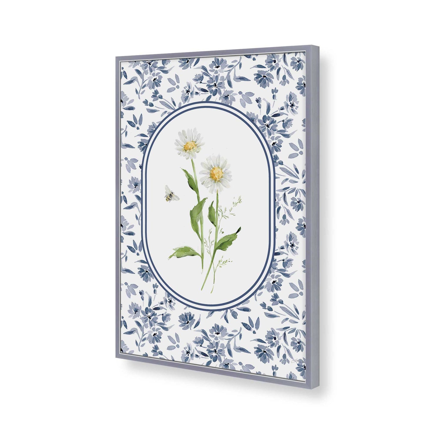 [Color:Polished Chrome], Picture of art in a Polished Chrome frame of the corner