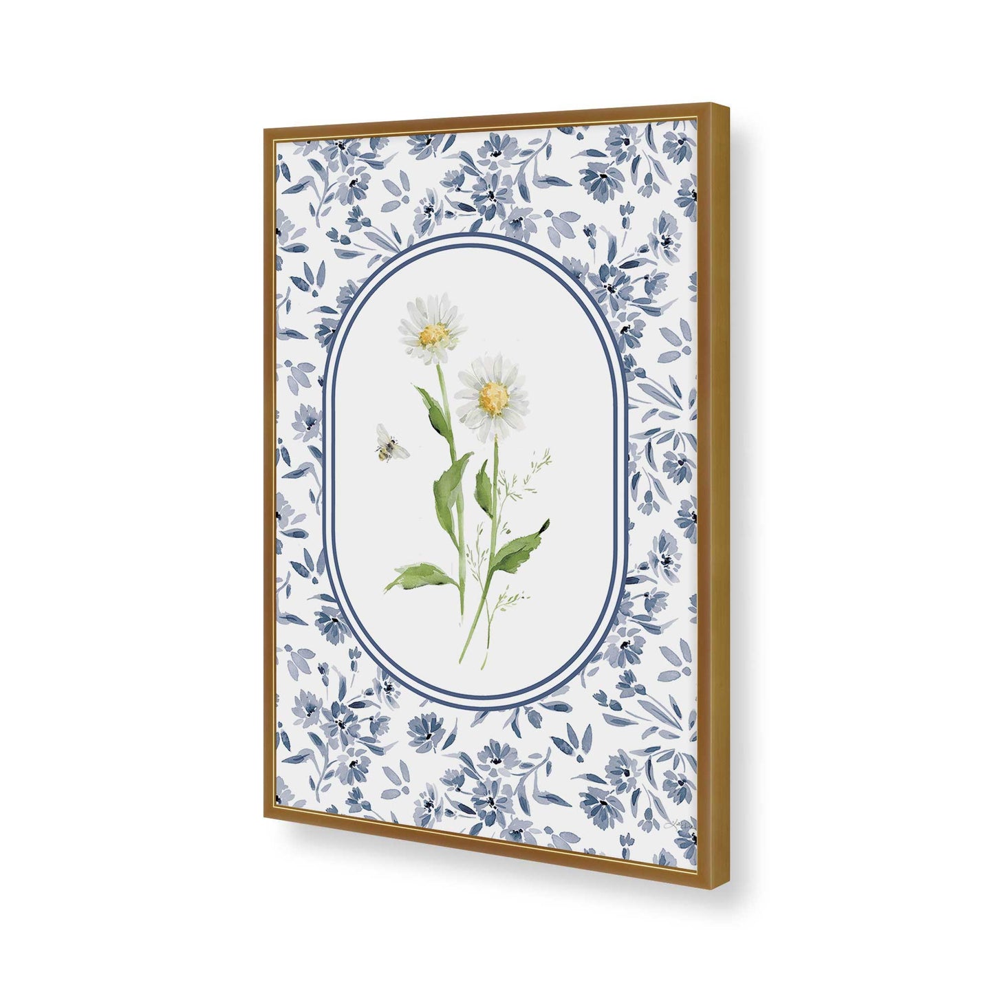[Color:Polished Gold], Picture of art in a Polished Gold frame of the corner