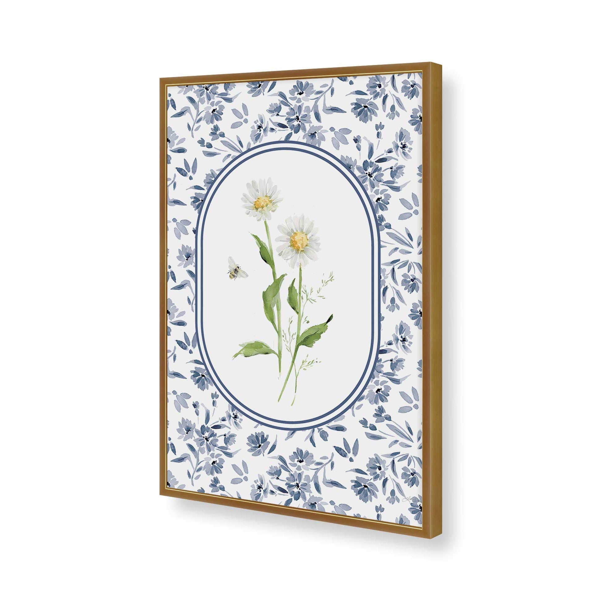 [Color:Polished Gold], Picture of art in a Polished Gold frame of the corner