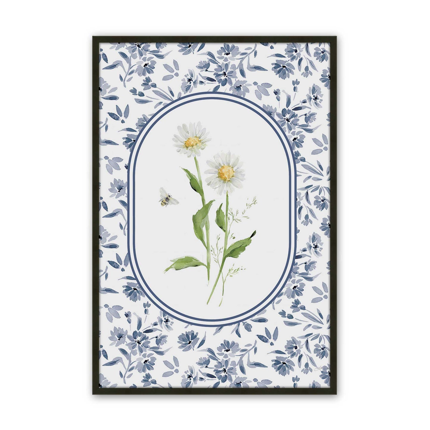 [Color:Satin Black], Picture of art in a Satin Black frame