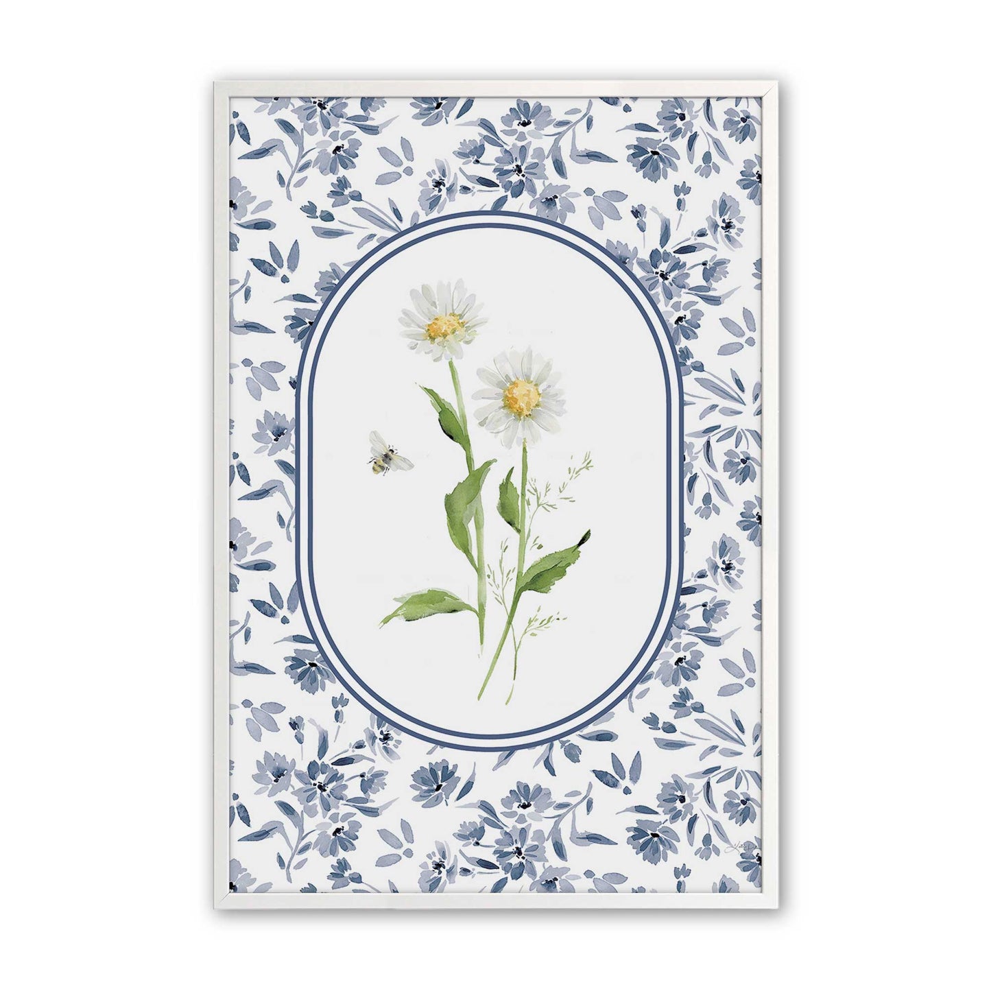 [Color:Opaque White], Picture of art in a Opaque White frame