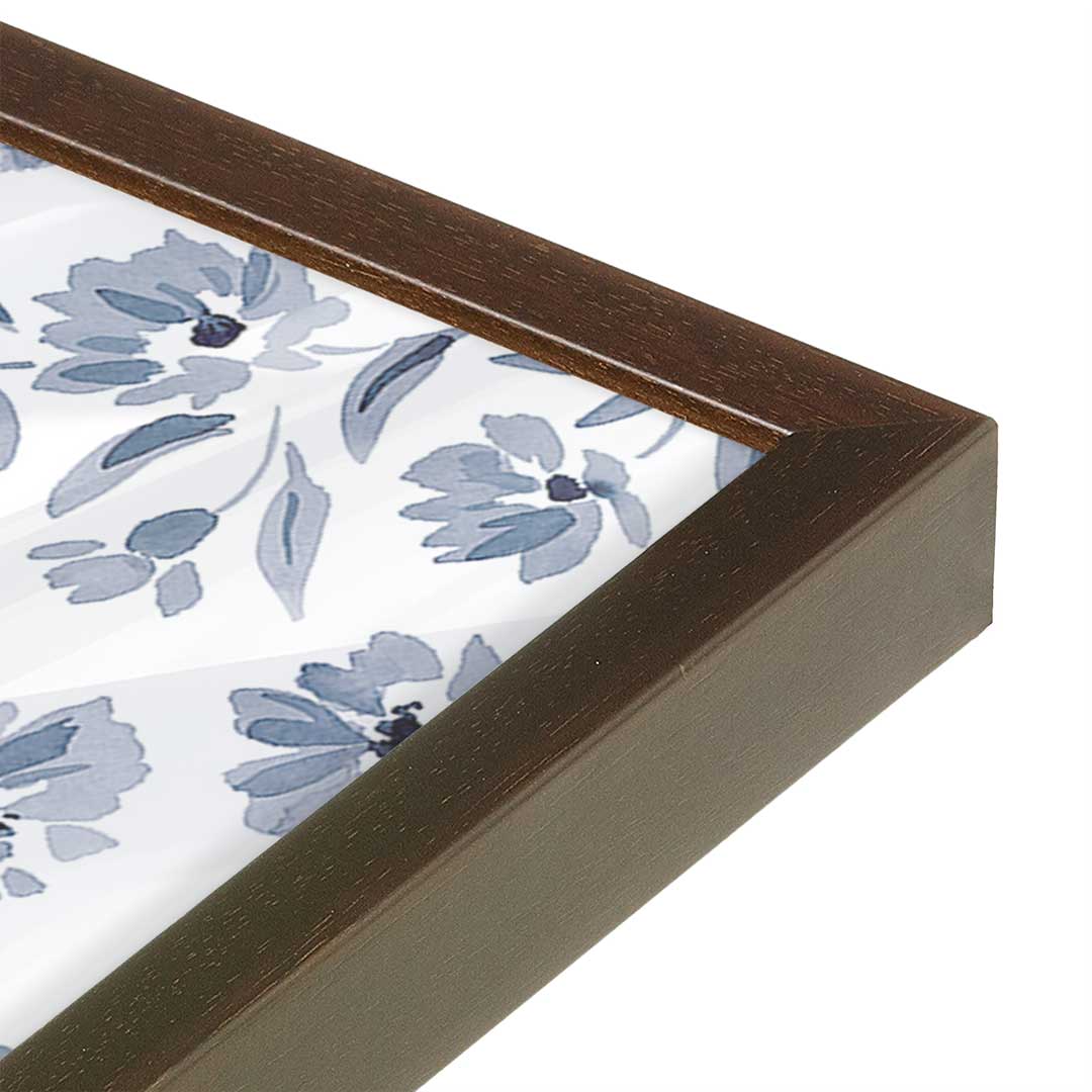 [Color:Brown], Picture of art in a Brown frame at an angle