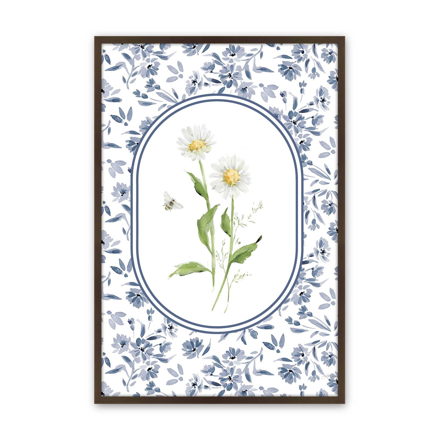 [Color:Brown], Picture of art in a Brown frame