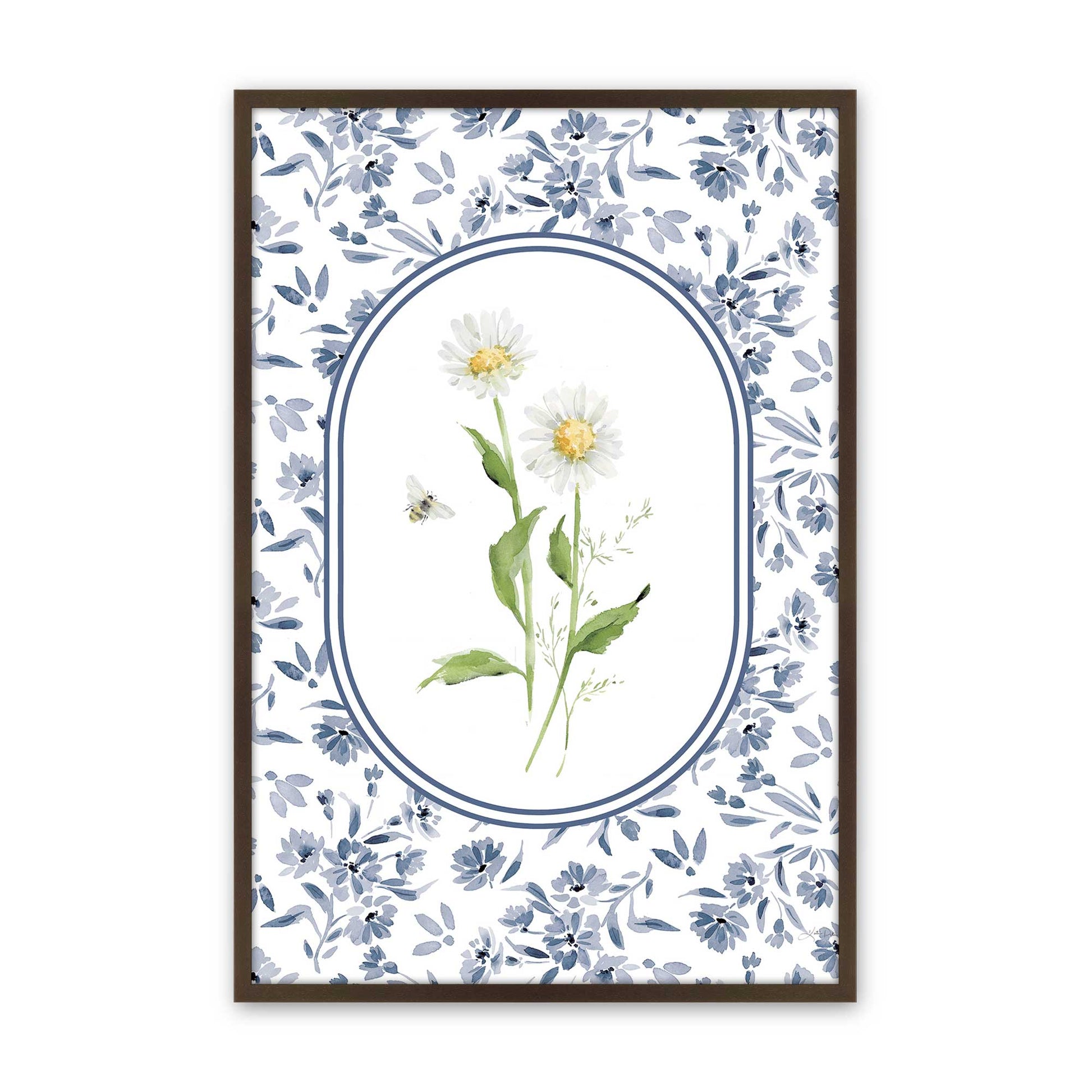 [Color:Brown], Picture of art in a Brown frame