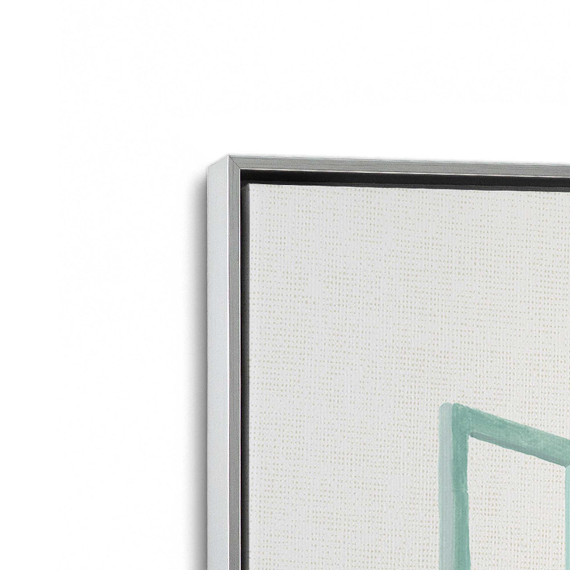 [Color:Polished Chrome], Picture of art in a Polished Chrome frame at an angle