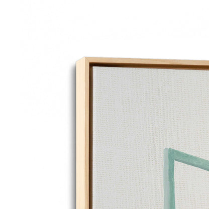 [Color:American Maple], Picture of art in a American Maple frame at an angle