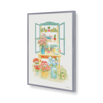 [Color:Polished Chrome], Picture of art in a Polished Chrome frame of the corner