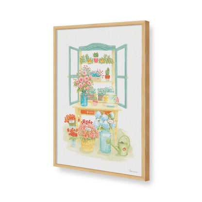 [Color:American Maple], Picture of art in a American Maple frame of the corner
