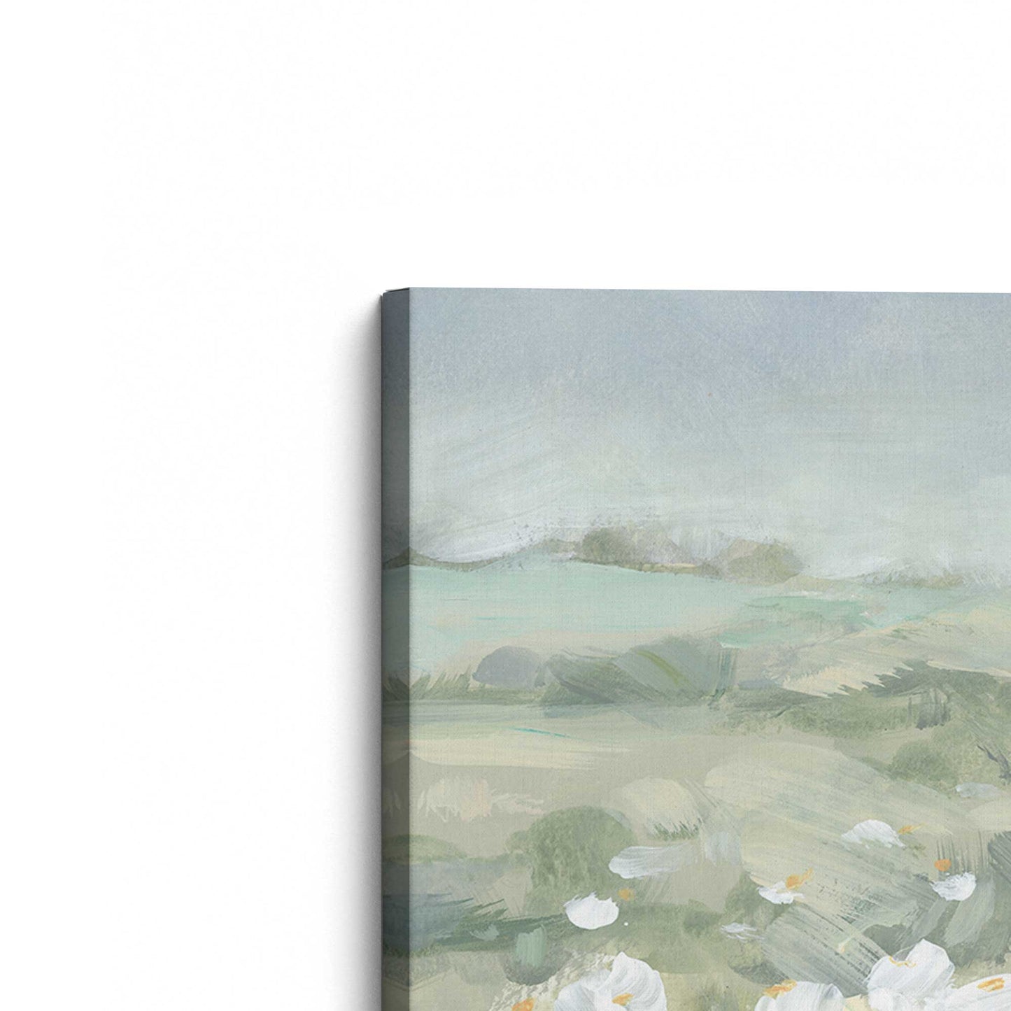 [Color:Stretched Canvas], Picture of the corner of the art