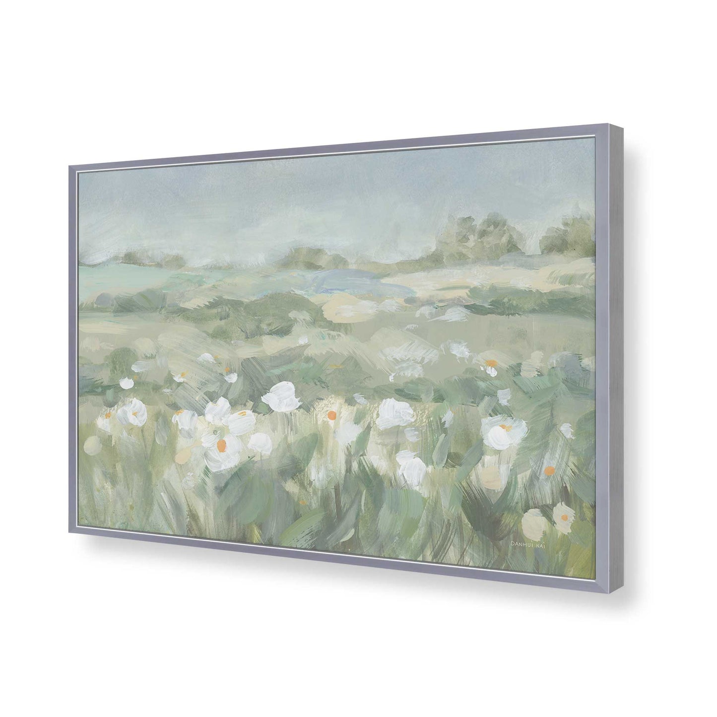 [Color:Polished Chrome], Picture of art in a Polished Chrome frame of the corner