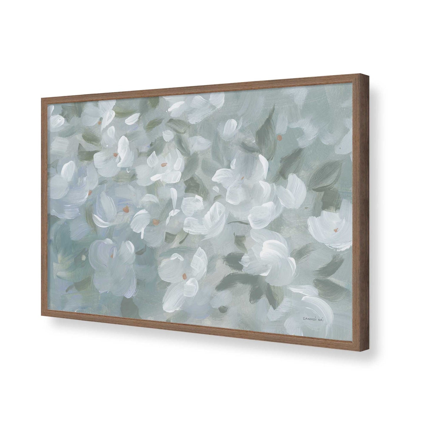 [Color:Walnut], Picture of art in a Walnut frame of the corner