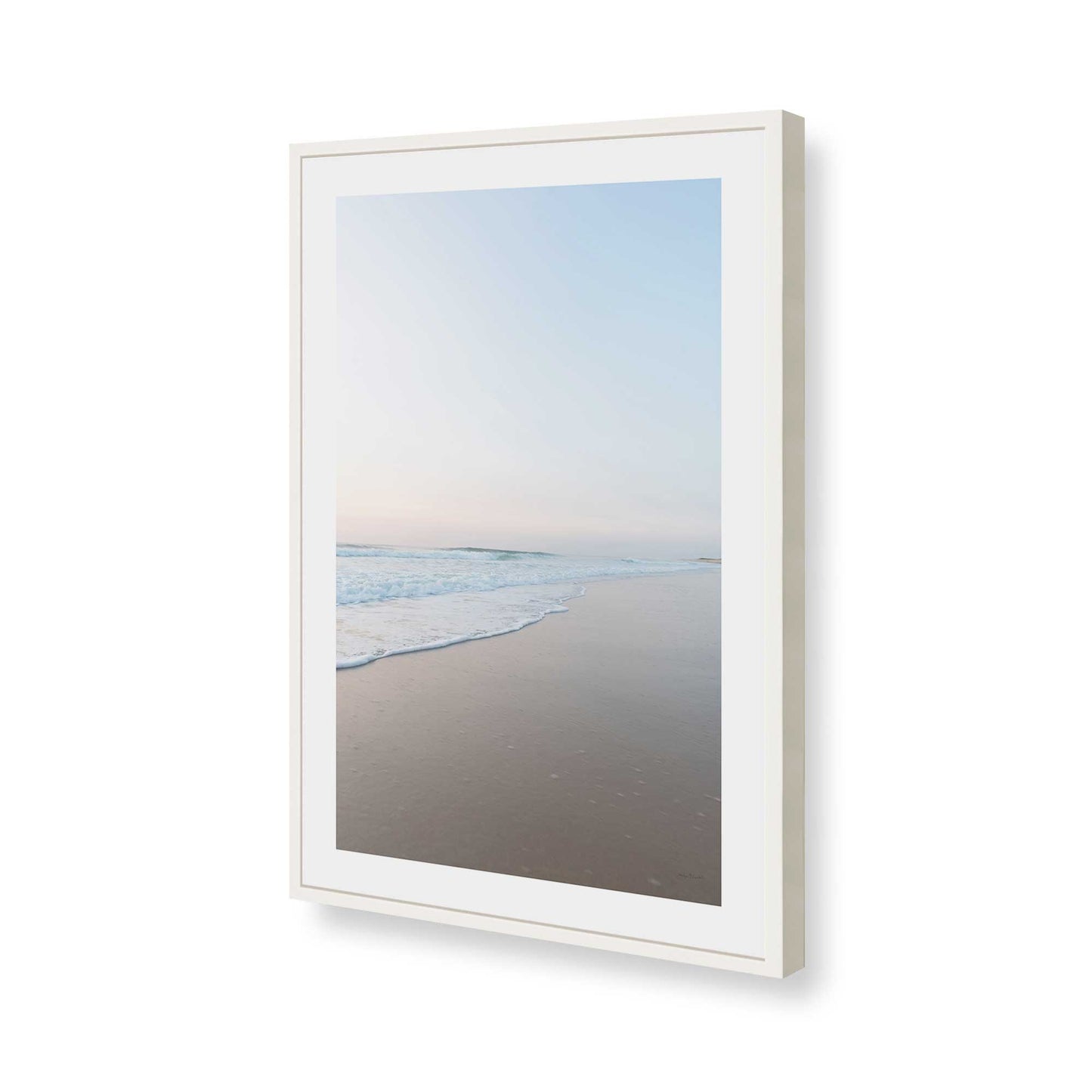 [Color:Opaque White], Picture of art in a Opaque White frame of the corner