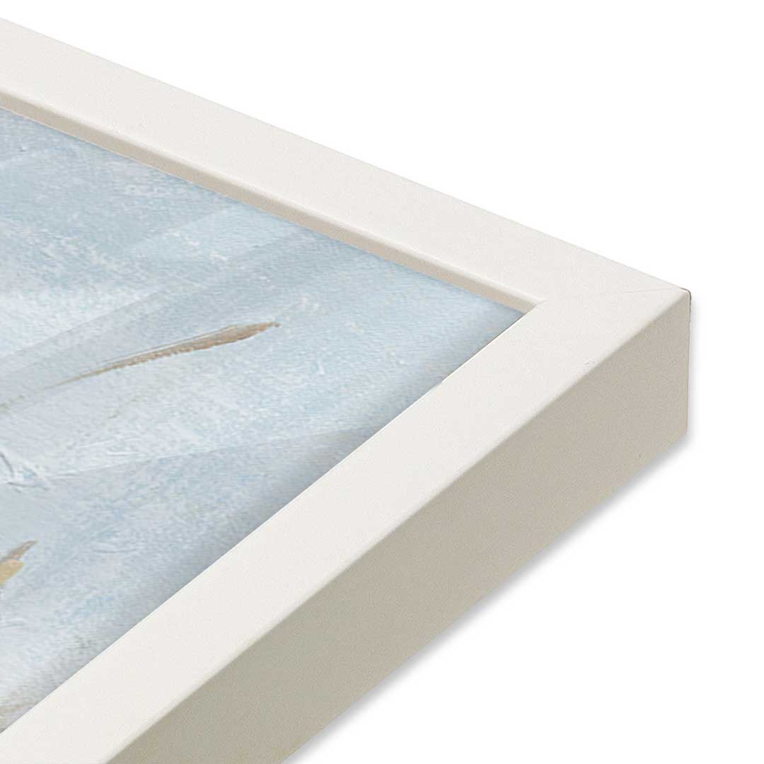 [Color:Opaque White], Picture of art in a Opaque White frame at an angle