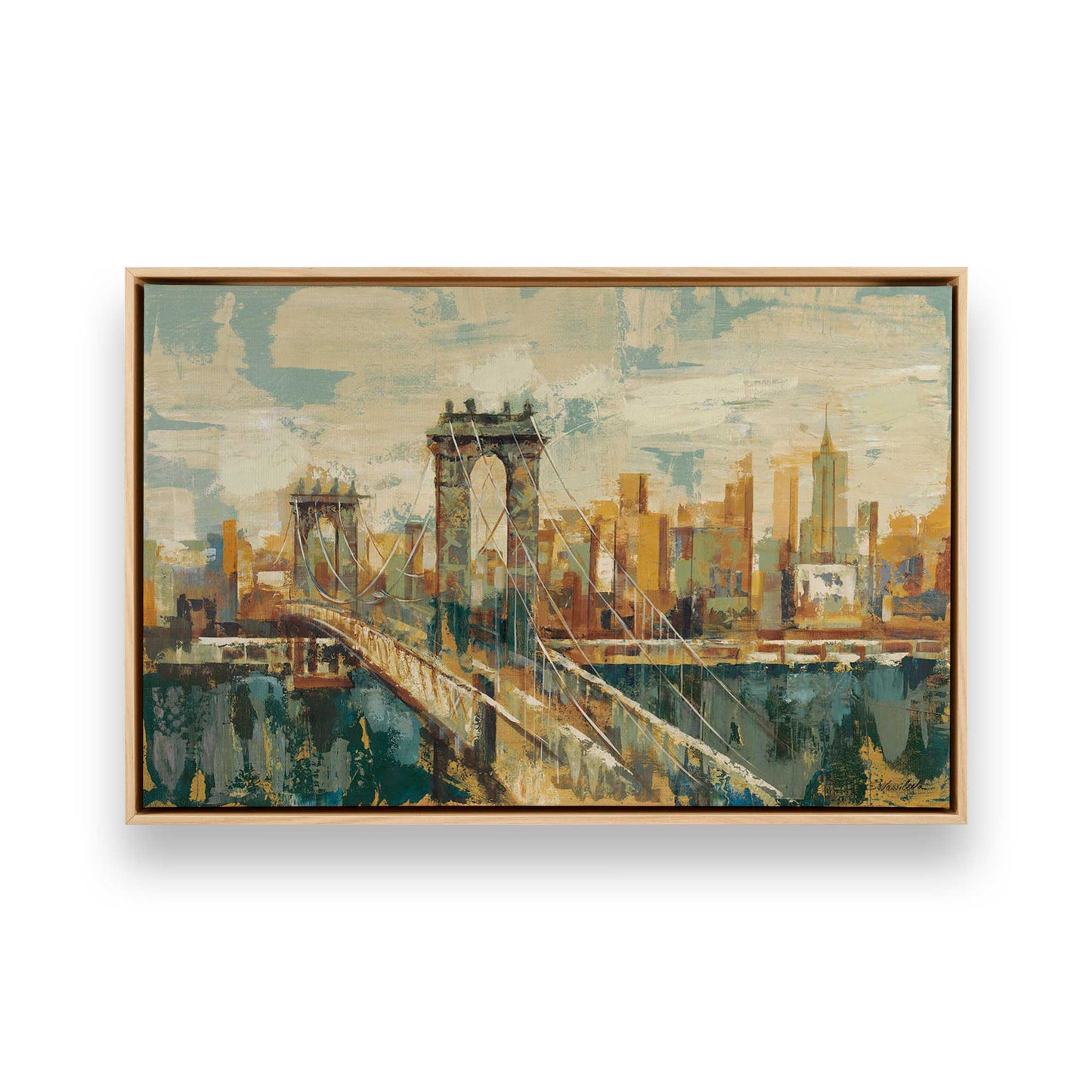 [Color:American Maple], Picture of art in a American Maple frame