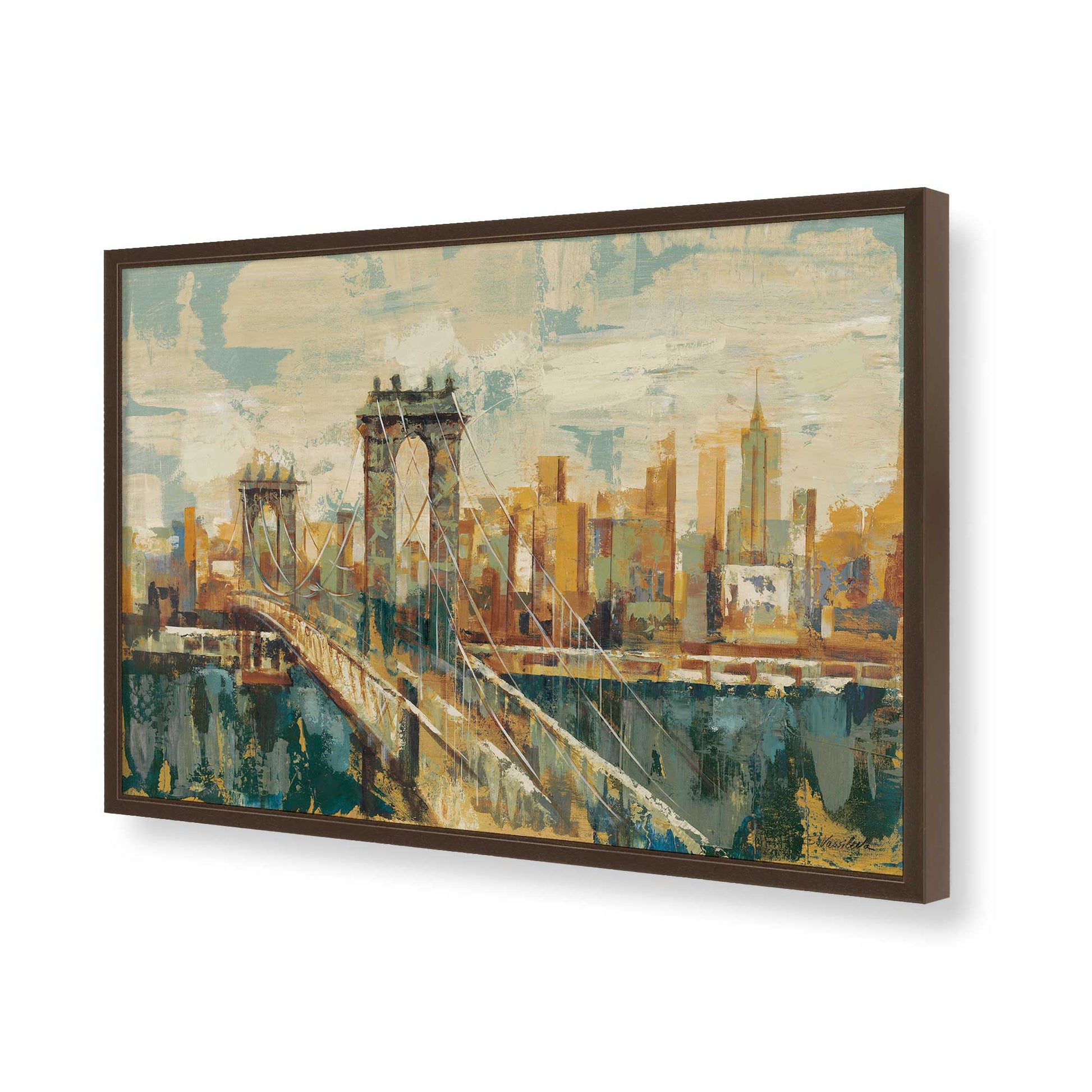 [Color:Belvinder Brown], Picture of art in a Belvinder Brown frame of the corner