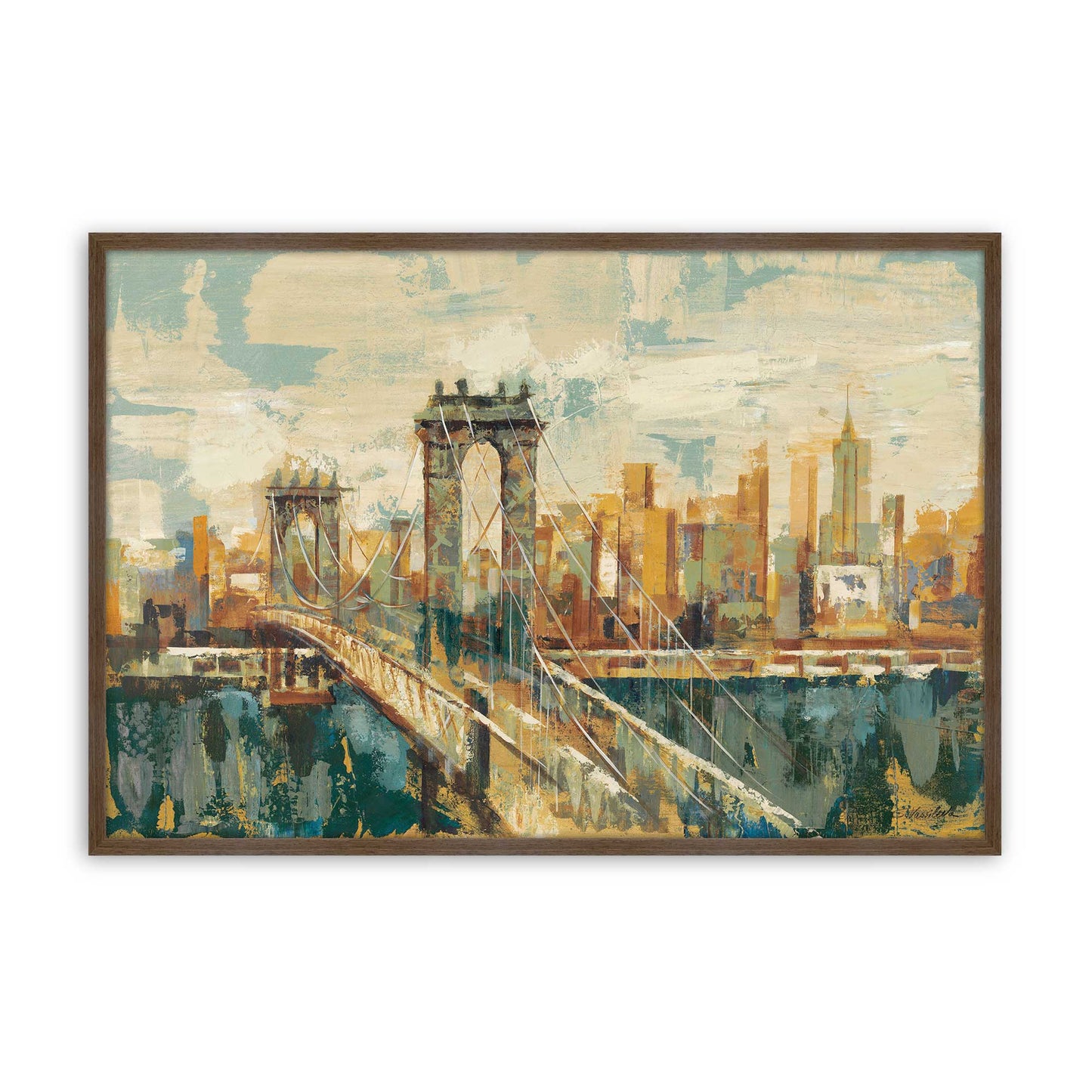 [Color:Walnut], Picture of art in a Walnut frame