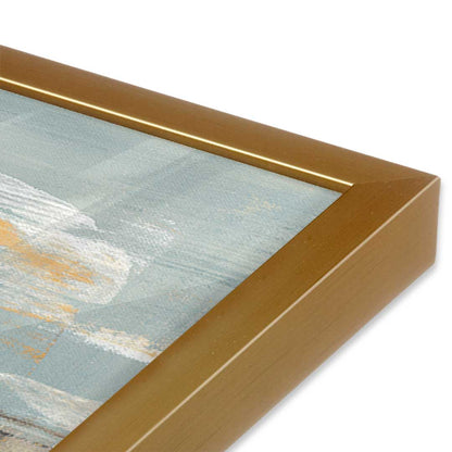 [Color:Polished Gold], Picture of art in a Polished Gold frame at an angle