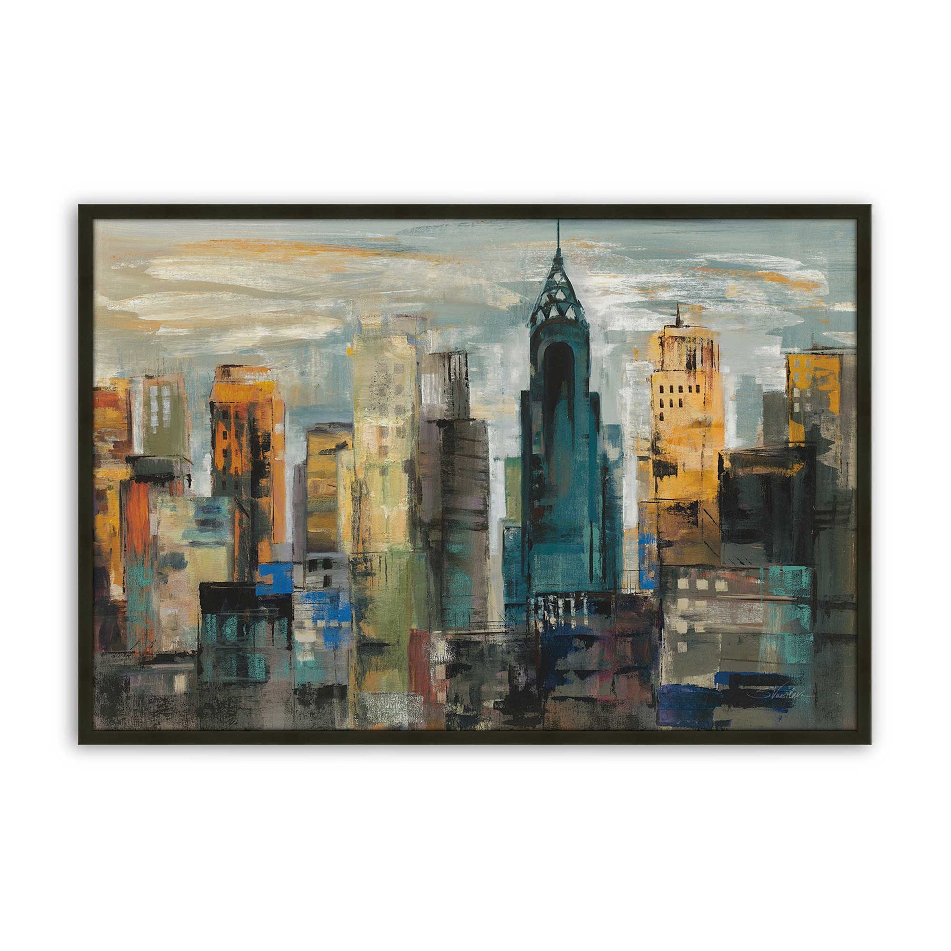 [Color:Satin Black], Picture of art in a Satin Black frame