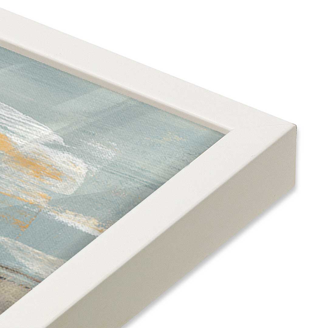[Color:Opaque White], Picture of art in a Opaque White frame at an angle