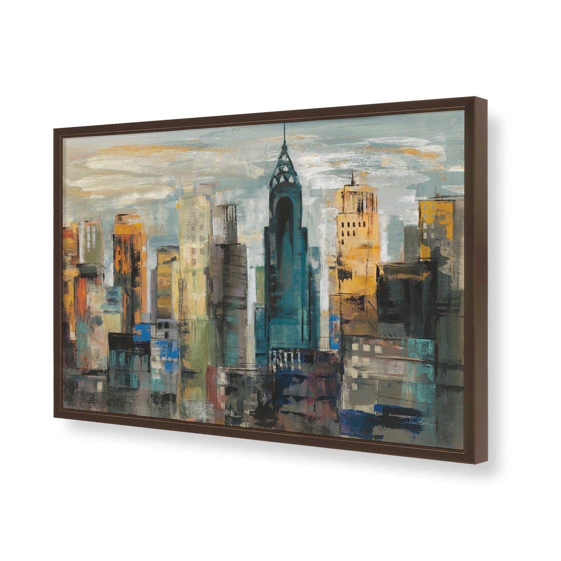 [Color:Belvinder Brown], Picture of art in a Belvinder Brown frame of the corner