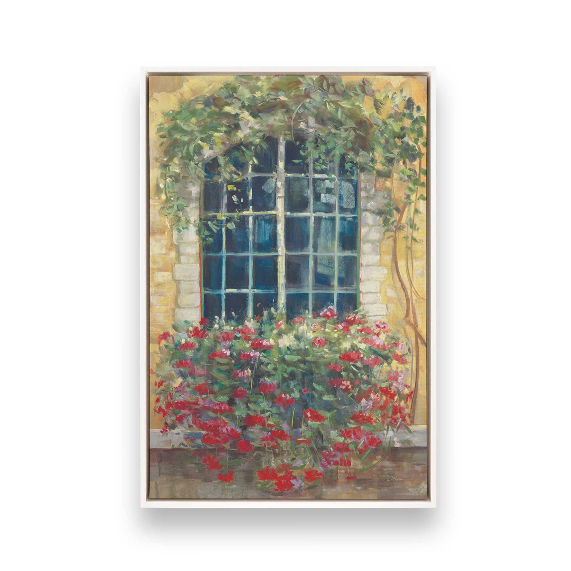 [Color:Opaque White], Picture of art in a White frame