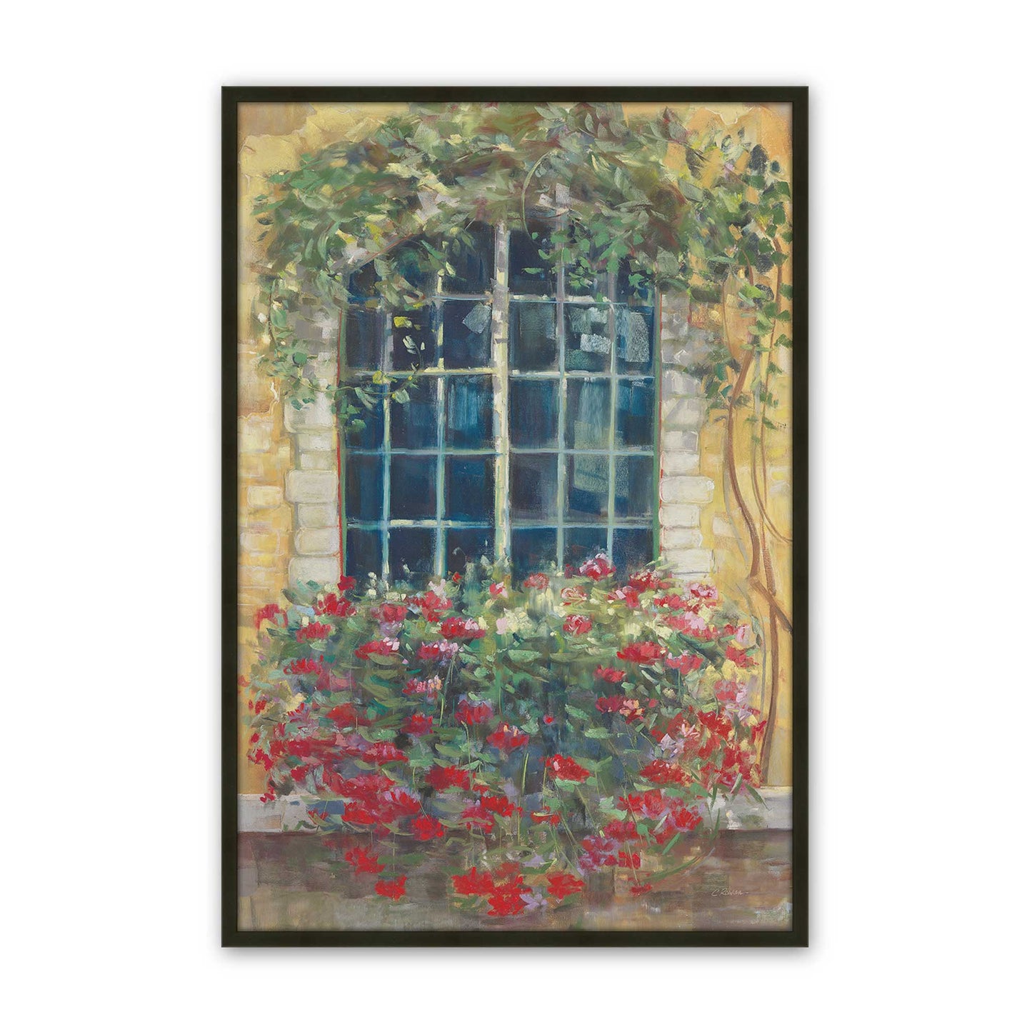 [Color:Satin Black], Picture of art in a Satin Black frame