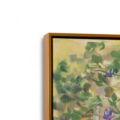[Color:Polished Gold], Picture of art in a Polished Gold frame at an angle