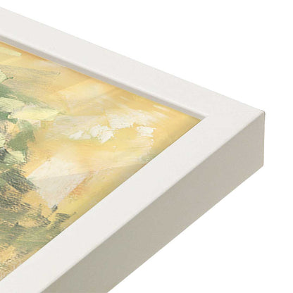 [Color:Opaque White], Picture of art in a Opaque White frame at an angle