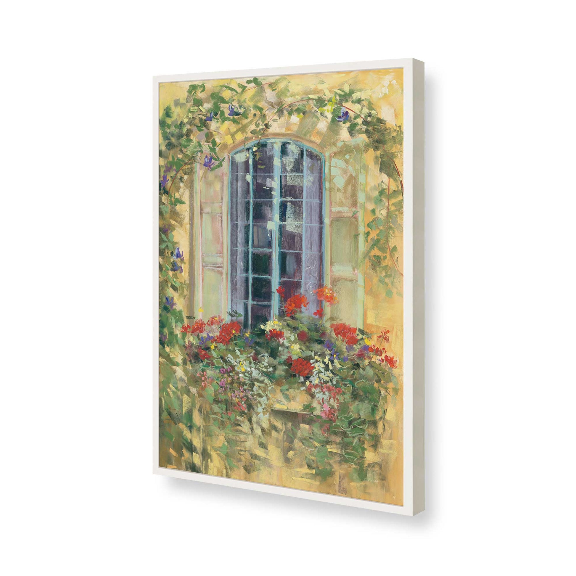 [Color:Opaque White], Picture of art in a Opaque White frame of the corner