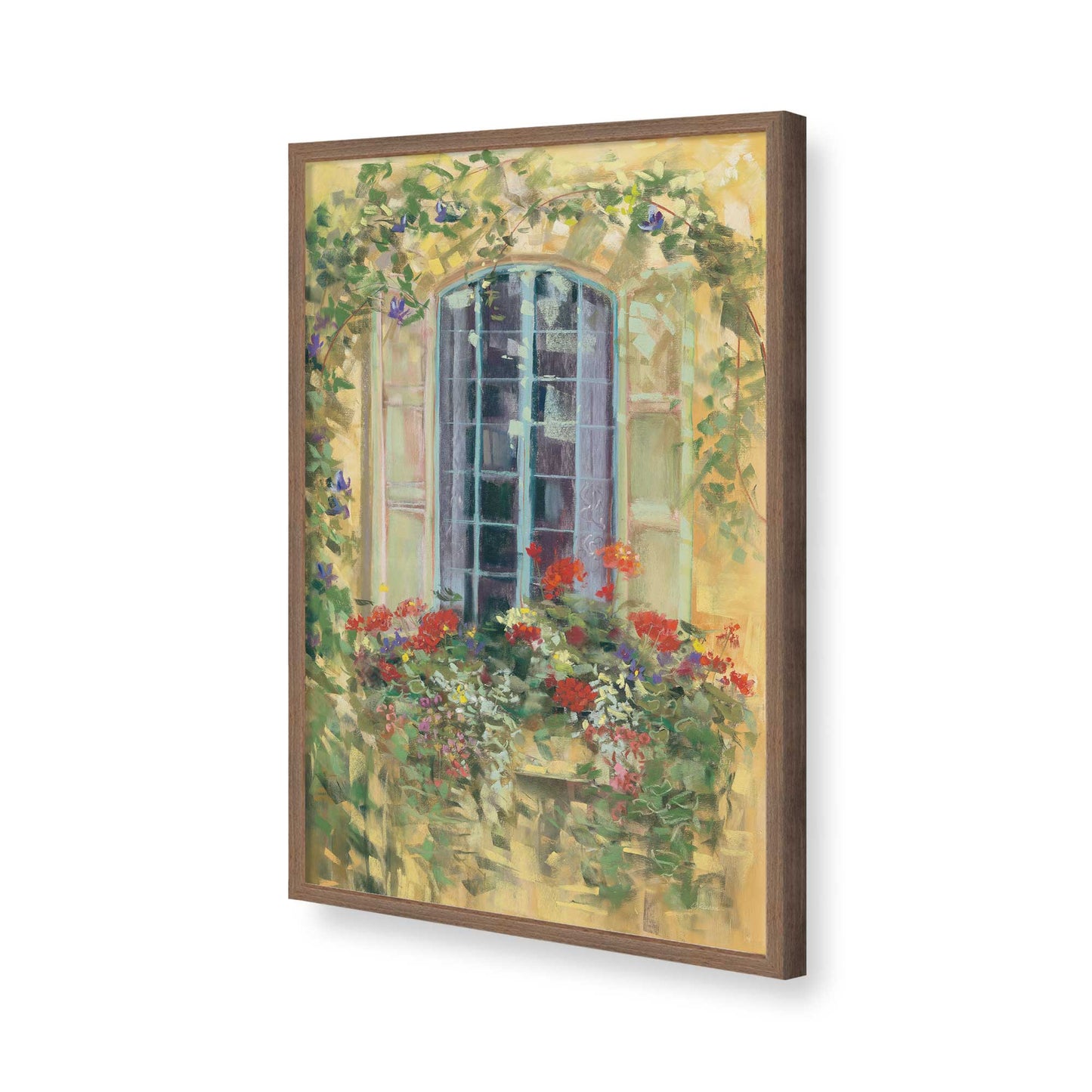 [Color:Walnut], Picture of art in a Walnut frame of the corner