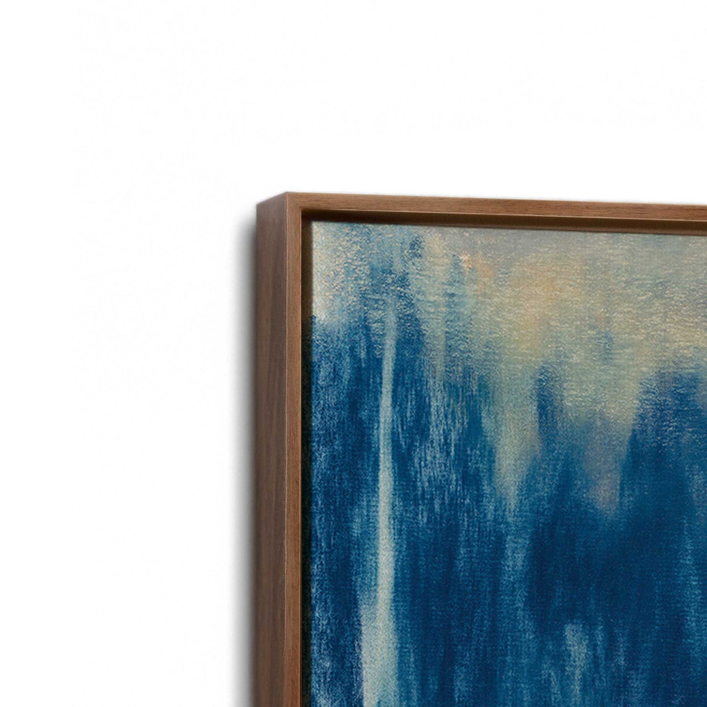 [Color:Walnut], Picture of art in a Walnut frame at an angle