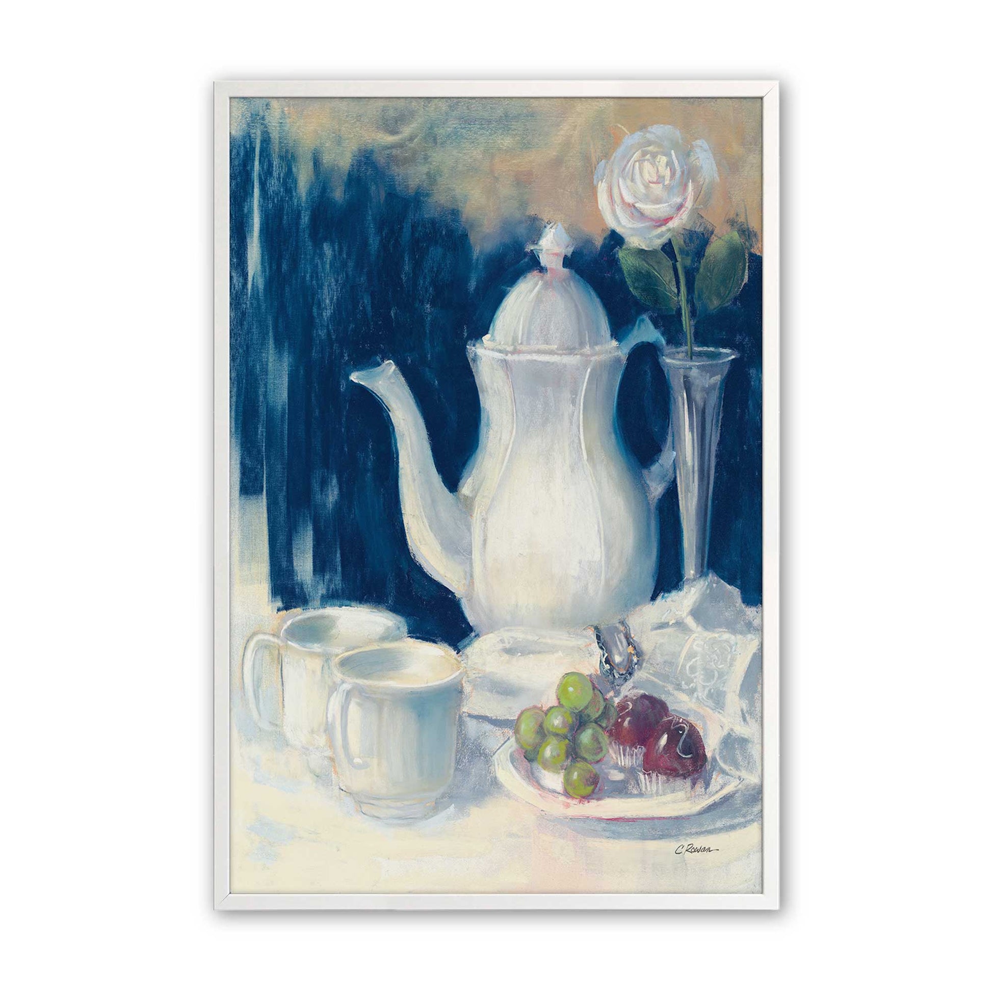 [Color:Opaque White], Picture of art in a Opaque White frame