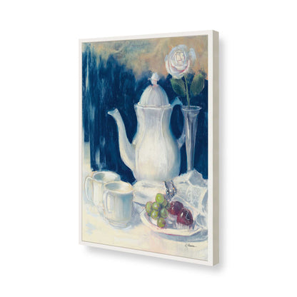 [Color:Opaque White], Picture of art in a Opaque White frame of the corner