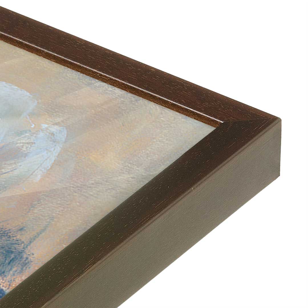 [Color:Belvinder Brown], Picture of art in a Belvinder Brown frame at an angle