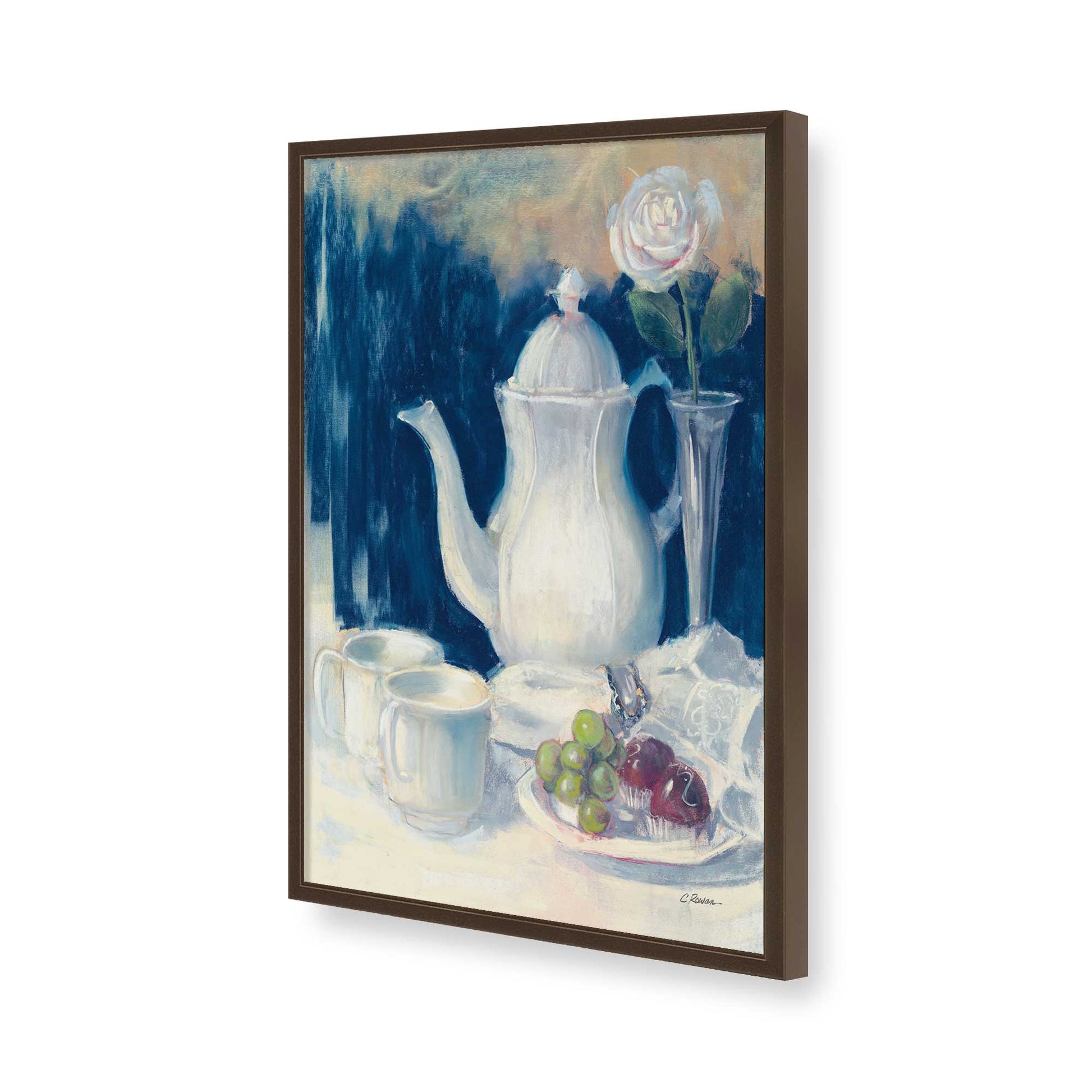 [Color:Belvinder Brown], Picture of art in a Belvinder Brown frame of the corner