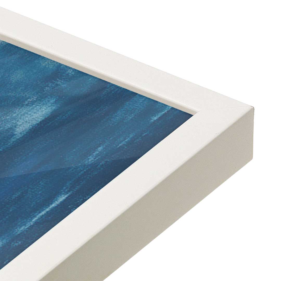 [Color:Opaque White], Picture of art in a Opaque White frame at an angle