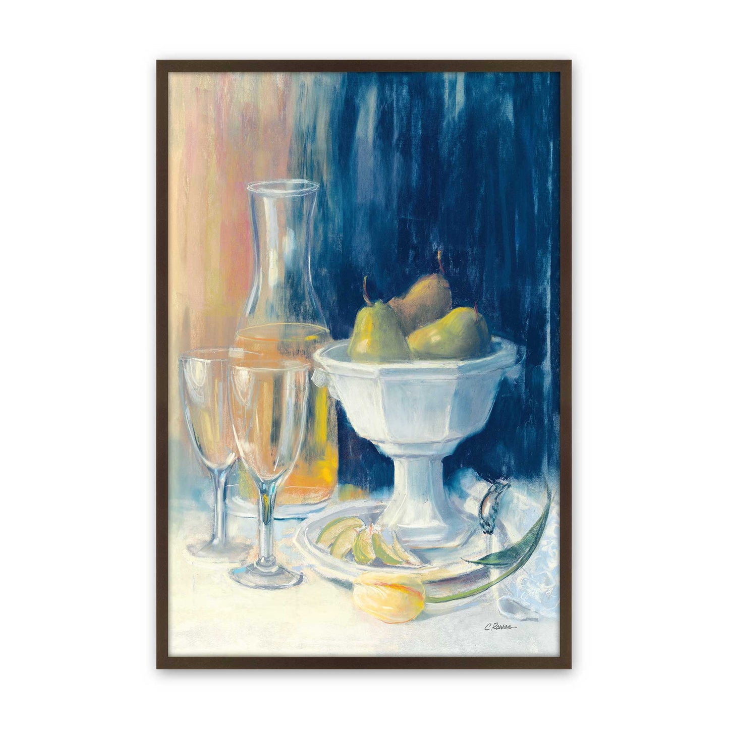 [Color:Brown], Picture of art in a Brown frame