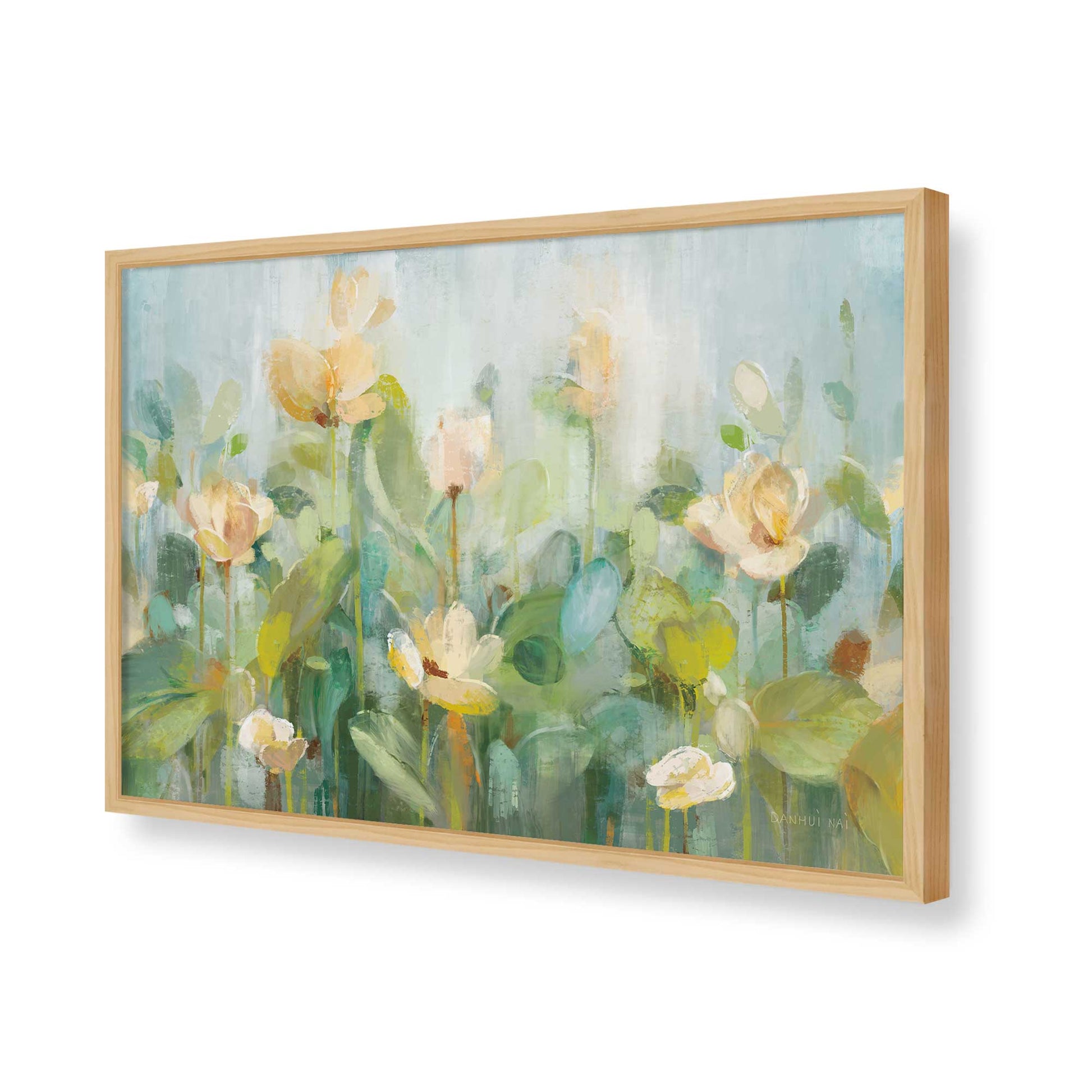 [Color:American Maple], Picture of art in a American Maple frame of the corner