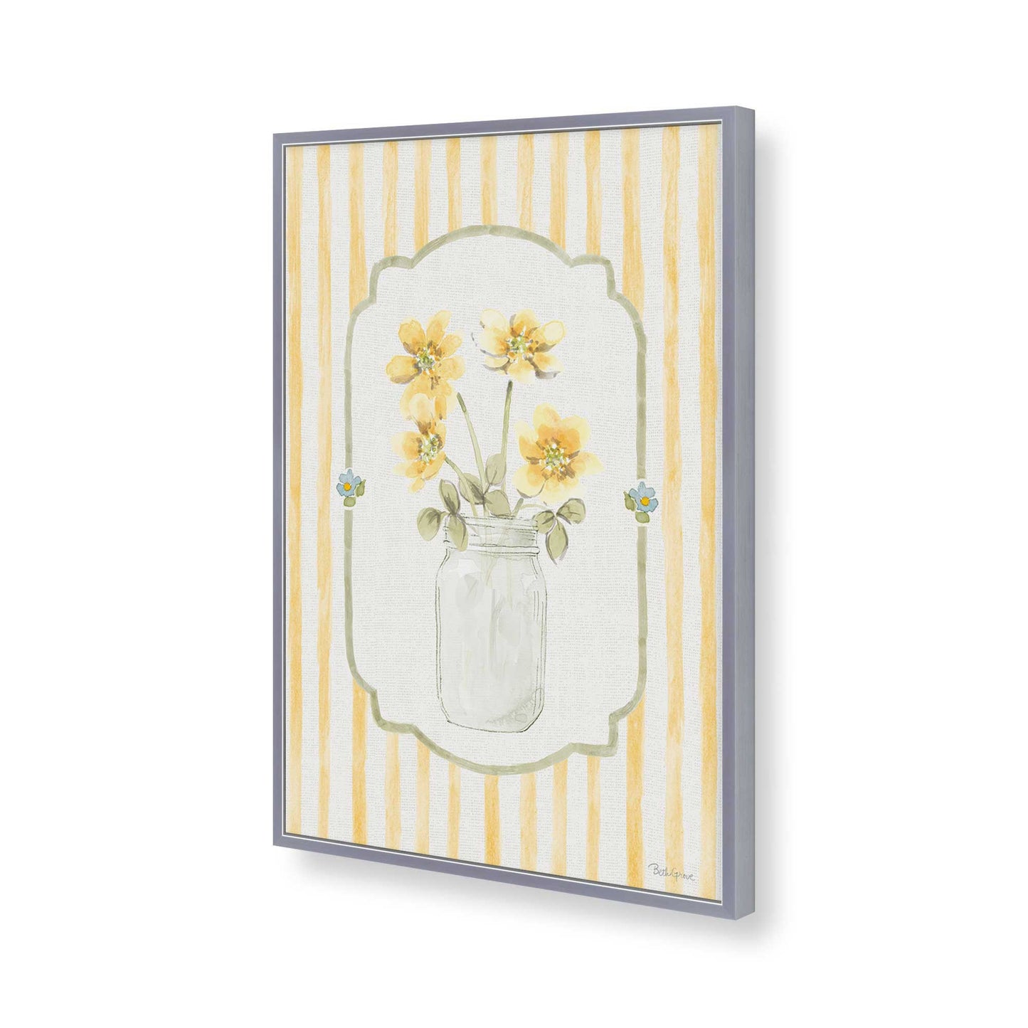 [Color:Polished Chrome], Picture of art in a Polished Chrome frame of the corner