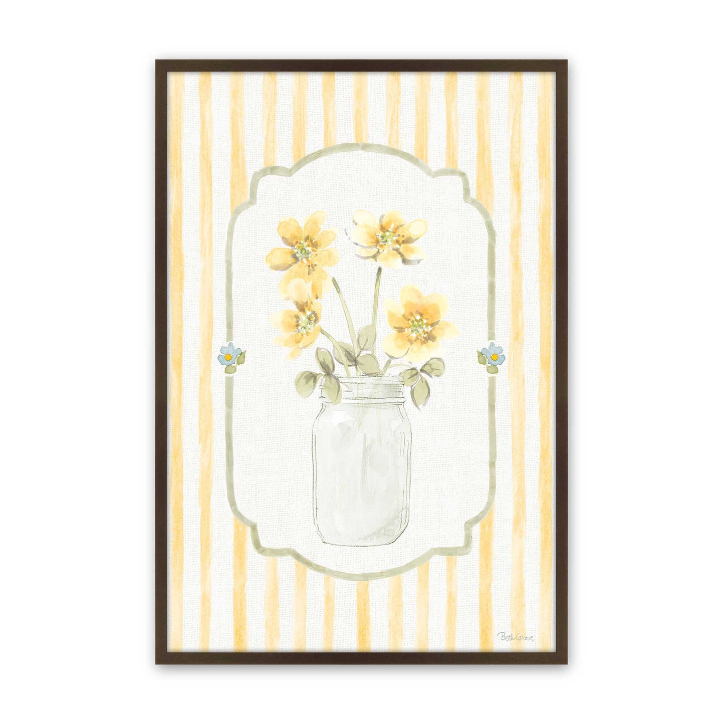 [Color:Brown], Picture of art in a Brown frame