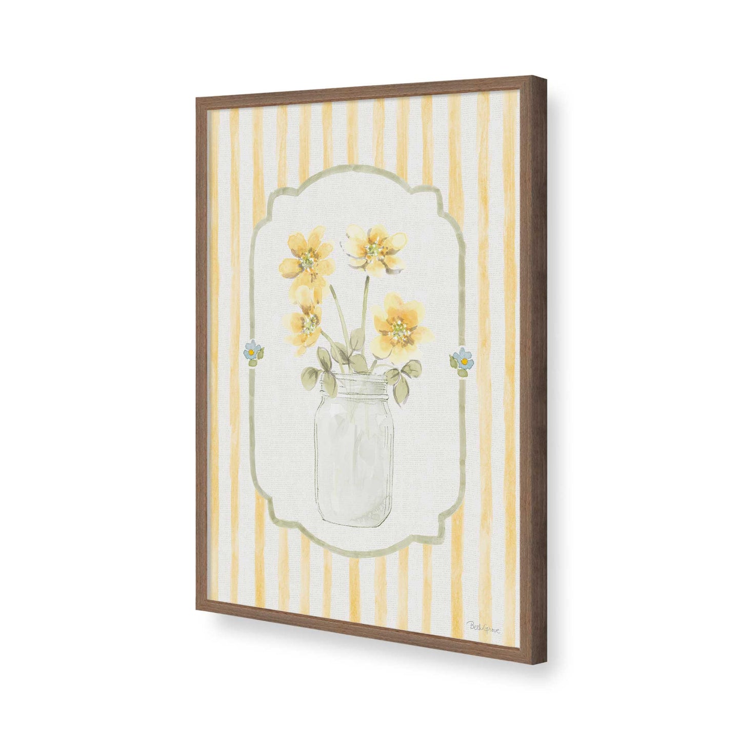 [Color:Walnut], Picture of art in a Walnut frame of the corner