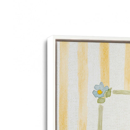 [Color:Opaque White], Picture of art in a White frame at an angle