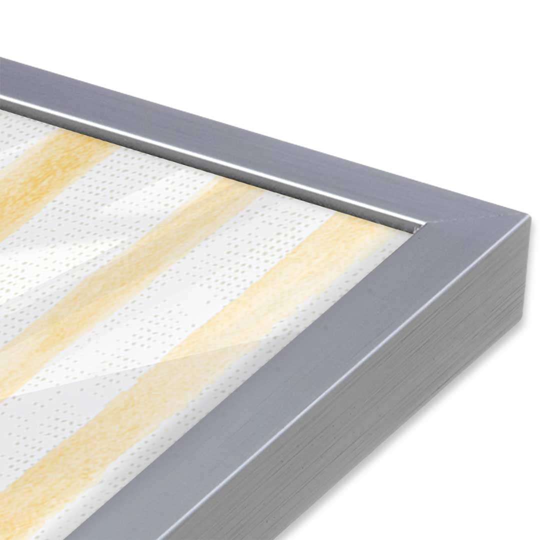 [Color:Polished Chrome], Picture of art in a Polished Chrome frame at an angle