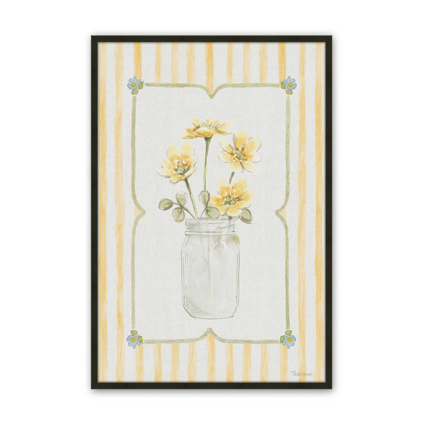 [Color:Satin Black], Picture of art in a Satin Black frame