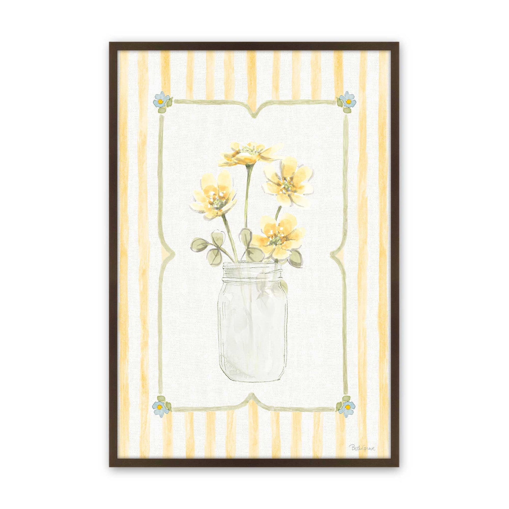 [Color:Brown], Picture of art in a Brown frame